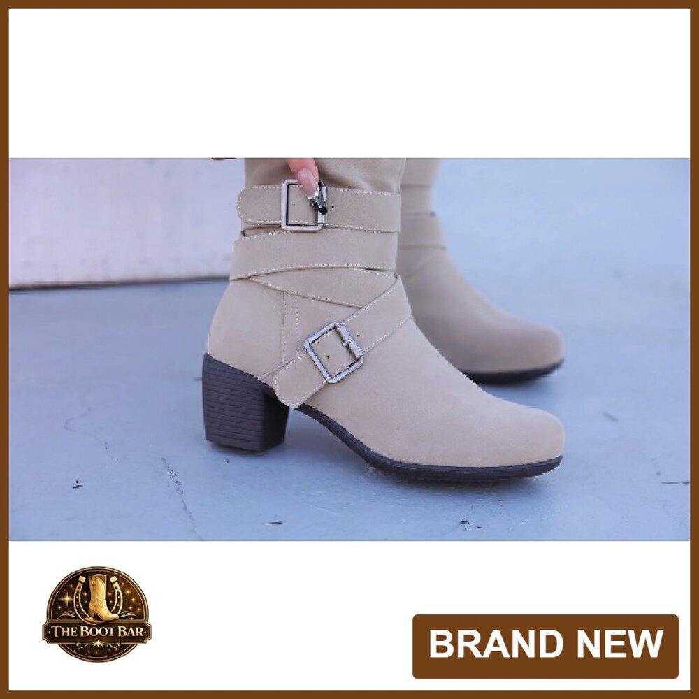 Women's Knee High Boots Chunky Heel Pointed Toe Leather Lining Comfortable - Picture 8 of 8